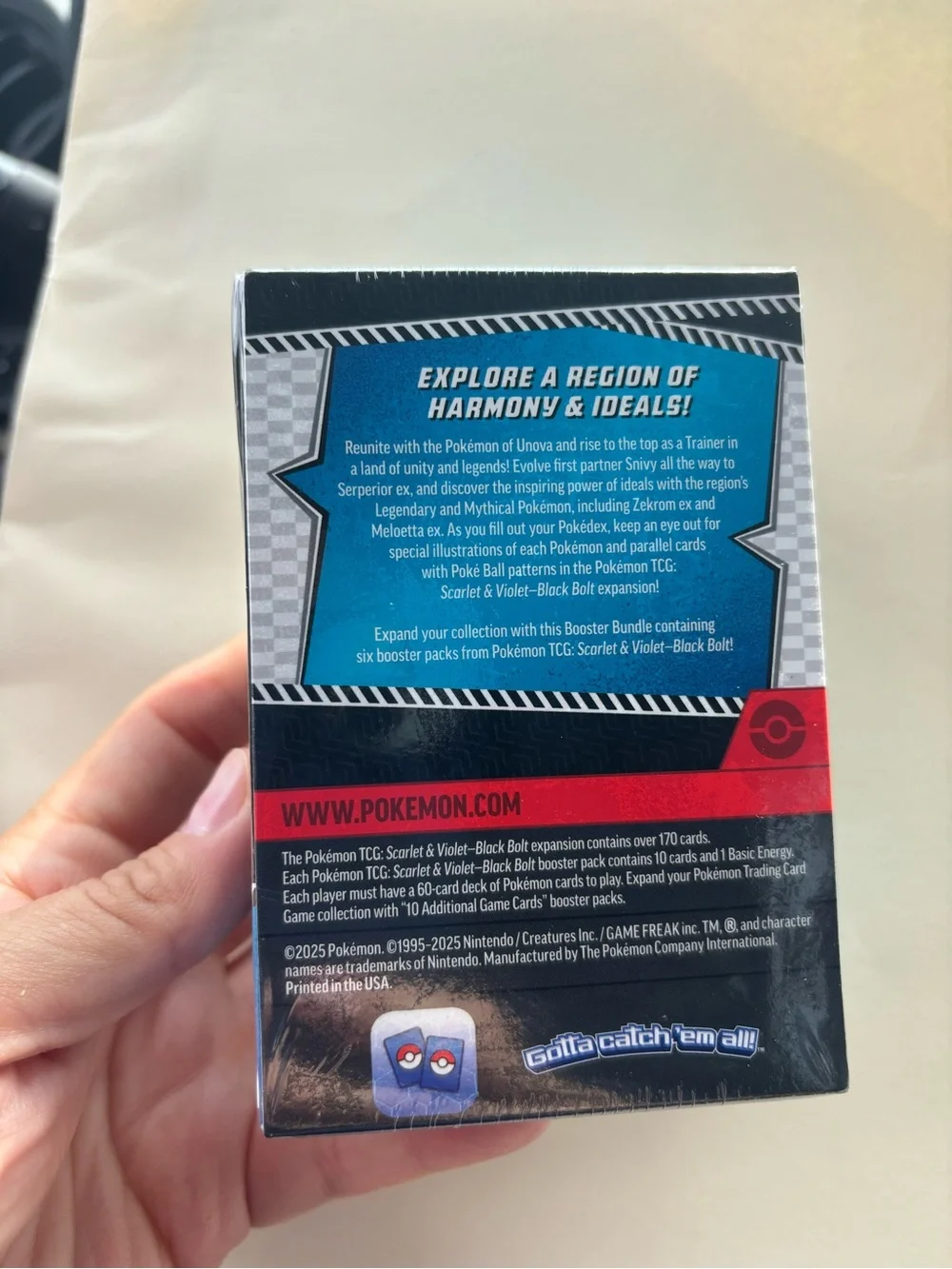 Pokemon Black Bolt Booster Bundle - Black, White, Blue